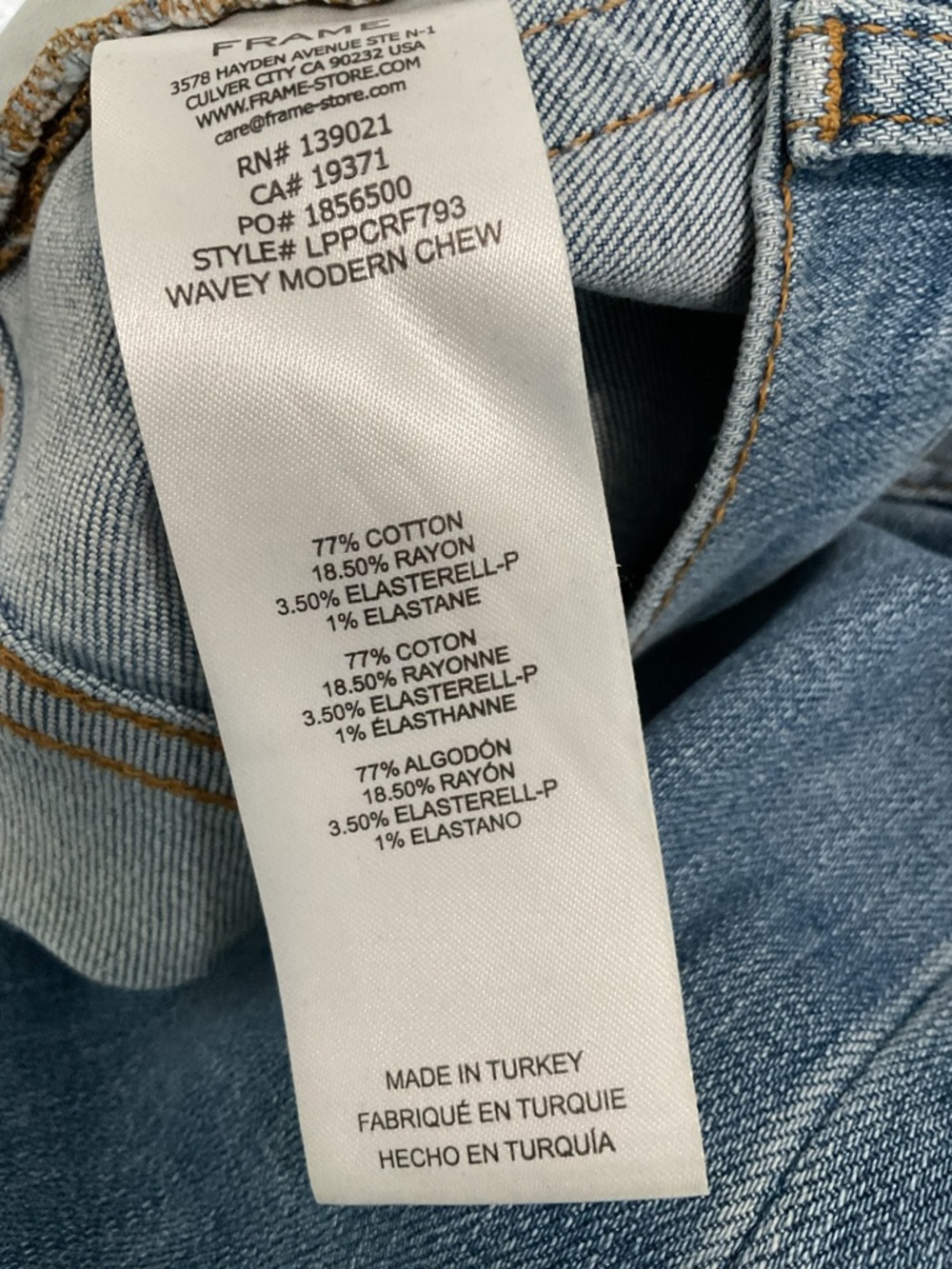 Frame Denim Jeans Le Palazzo Crop Size 30 - Picture 5 of 7